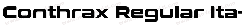 Conthrax Regular Ita字体转换